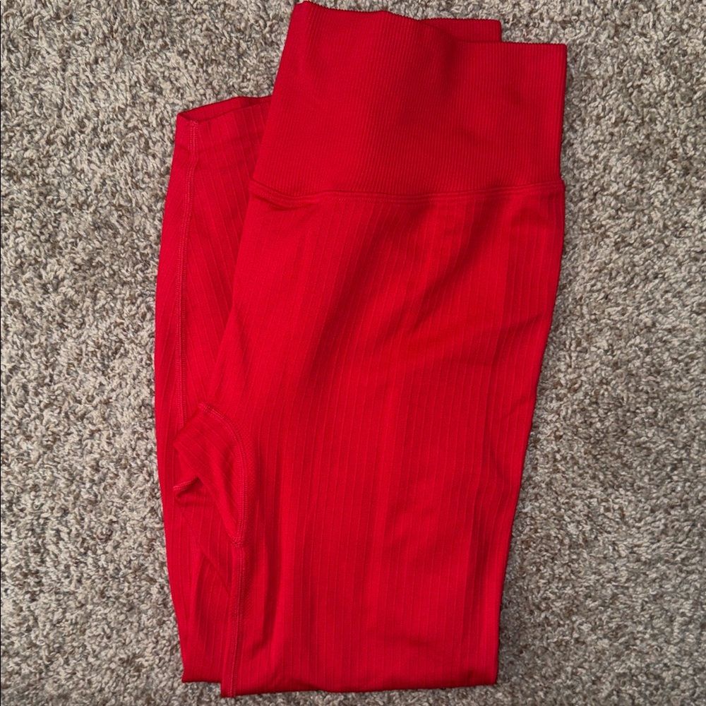 PINK Victoria's Secret Red Leggings